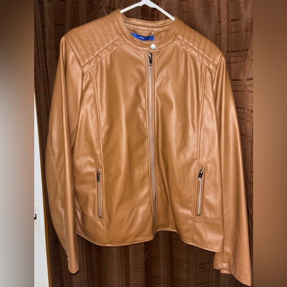 Apt. 9 Jackets & Blazers - Brown faux leather jacket